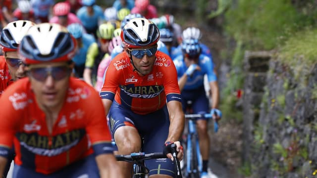 Vincenzo Nibali a repris plus de 40 secondes à Primoz Roglic.