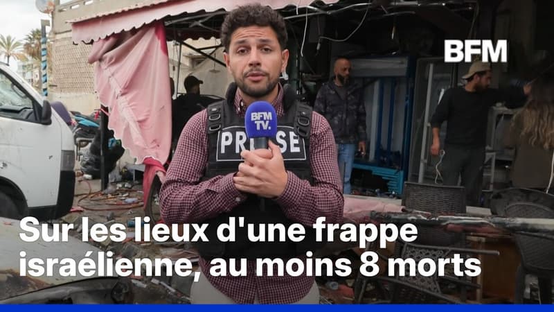 Guerre au Moyen-Orient: sur les lieux d'une frappe israélienne au Liban, au moins 8 morts