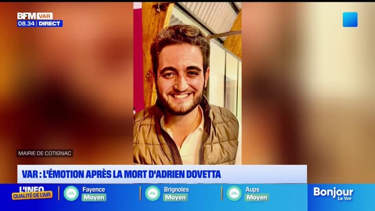 Var : l'émotion après la mort d'Adrien Dovetta
