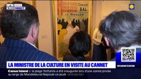 Rachida Dati, la ministre de la Culture, est en visite au Cannet