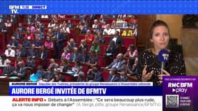 Aurore Bergé, présidente du groupe Renaissance à l'Assemblée nationale: "Ce sera beaucoup plus rude, ça va nous imposer de changer"