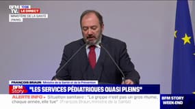 François Braun: "Pour la 5e semaine consécutive, la moitié des hospitalisations après un passage aux urgences, chez les enfants de moins de 2 ans, le sont pour bronchiolite"