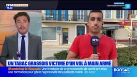 Grasse : un tabac victime d'un vol à main armé, un employé de l'établissement témoigne sur BFM Nice
