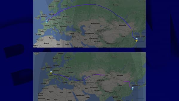 Deux vols Paris-Shangai, l'un opéré par China Airlines, l'autre par Air France