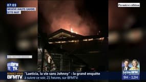 Un incendie en cours dans un hôtel de Megève (Haute-Savoie)