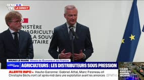 Bruno Le Maire: "Il n'y a pas de souveraineté alimentaire sans juste revenu des producteurs" 