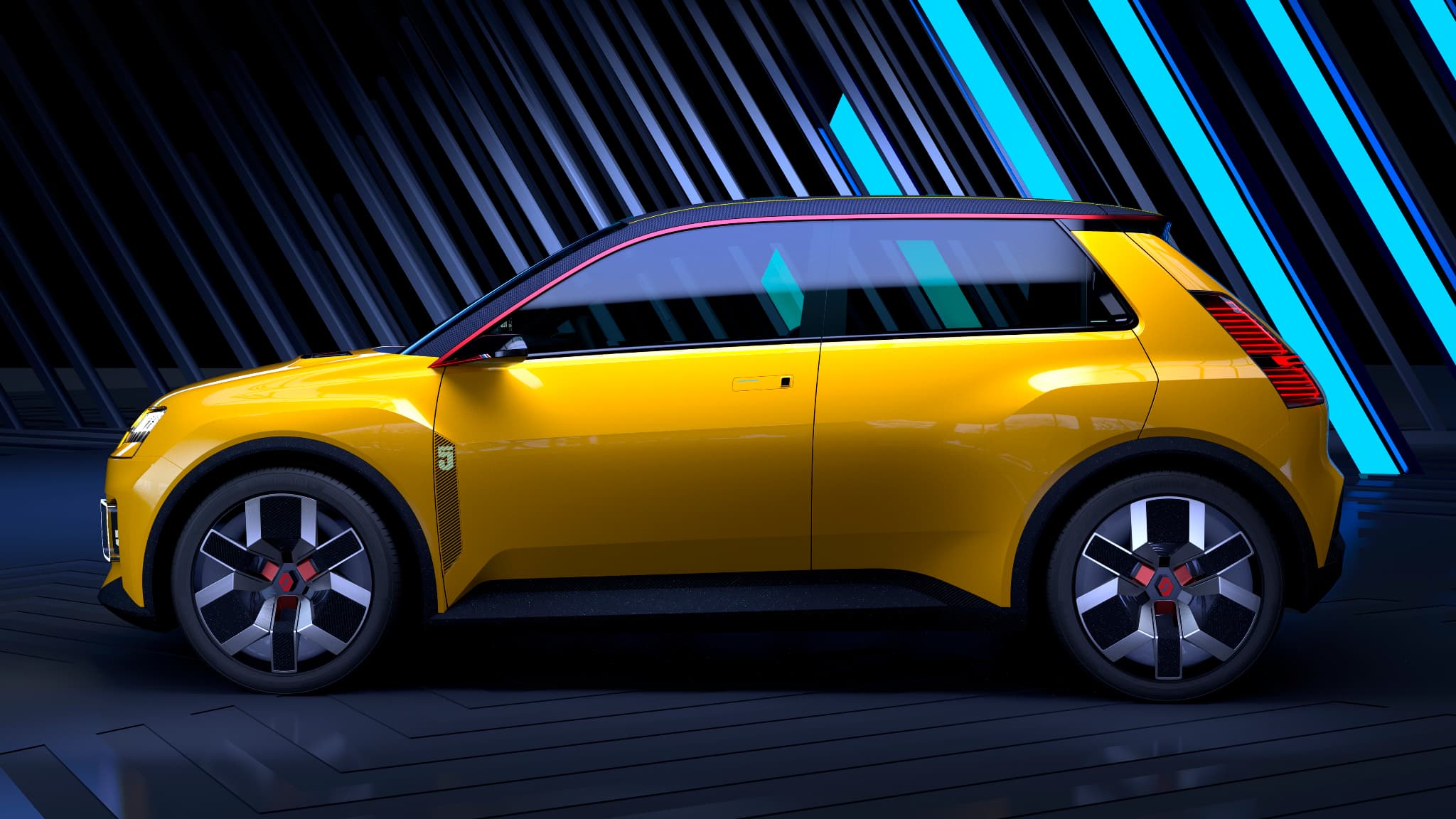La Renault 5 Prototype de profil