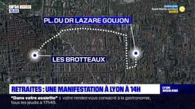 Quatrième journée de manifestation contre la réforme des retraites à Lyon