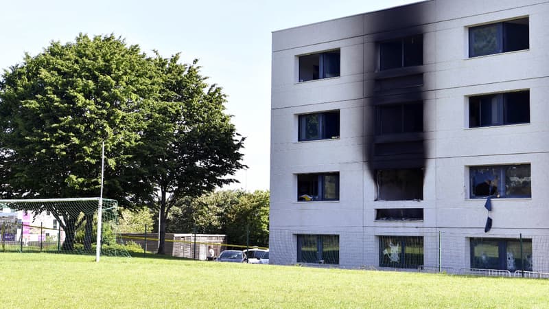 Le feu avait pris au premier étage de la résidence estudiantine.