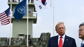 Donald Trump est arrivé dans la zone démilitarisée entre les deux Corées.