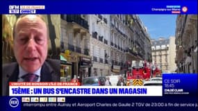 Quelle est la cause de l'accident de minibus dans le 15e arrondissement de Paris?
