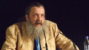 Le scénariste Alan Moore en 2010 à Londres