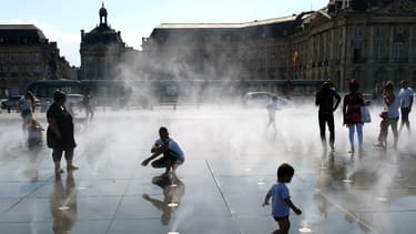 Le miroir d'eau à Bordeaux le 19 juin 2017 (photo d'illustration)