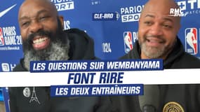 Cleveland - Brooklyn : les questions sur Wembanyama font rire les deux entraîneurs