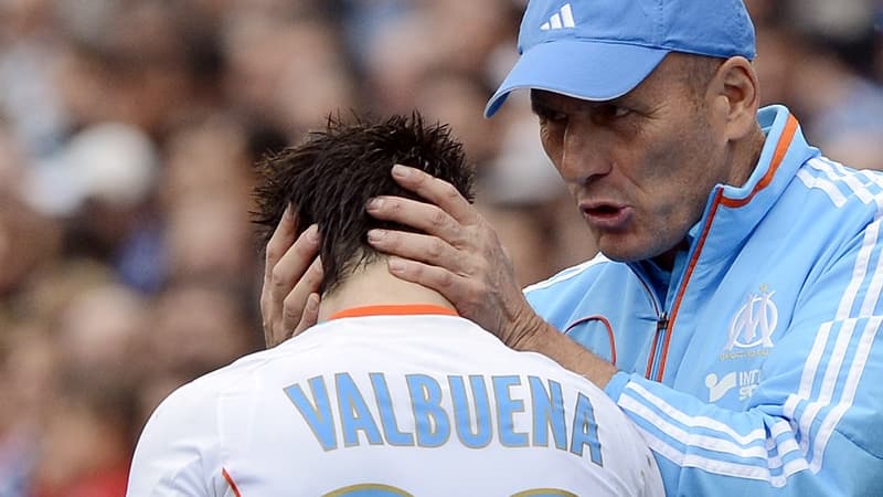 Elie Baup et Mathieu Valbuena
