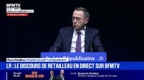 Élection municipale à Paris: "Il est temps désormais que les Parisiens tournent la page de la politique du pire", déclare Bruno Retailleau, président du parti LR
