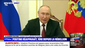 Vladimir Poutine apparaît pour la première fois depuis la rébellion avortée par Wagner, dans une vidéo du Kremlin