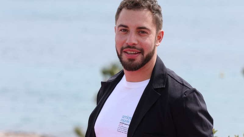 L'acteur Marwan Berreni lors du Festival Canneseries à Cannes, le 2 avril 2022.