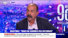 Philippe Martinez (CGT) sur les retraites: "Tout n'est pas à jeter, mais le fait de travailler plus longtemps est impensable"