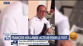 François Hollande, acteur pour le foot - 21/06