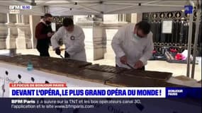 Paris: des pâtissiers réalisent le plus grand "opéra" du monde
