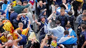 Des supporters de l'Écosse, à Londres le 18 juin 2021