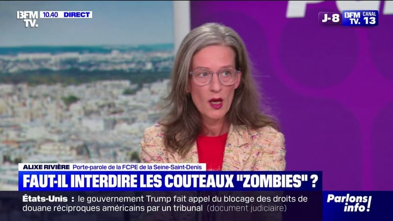 Armes blanches à l'école : 