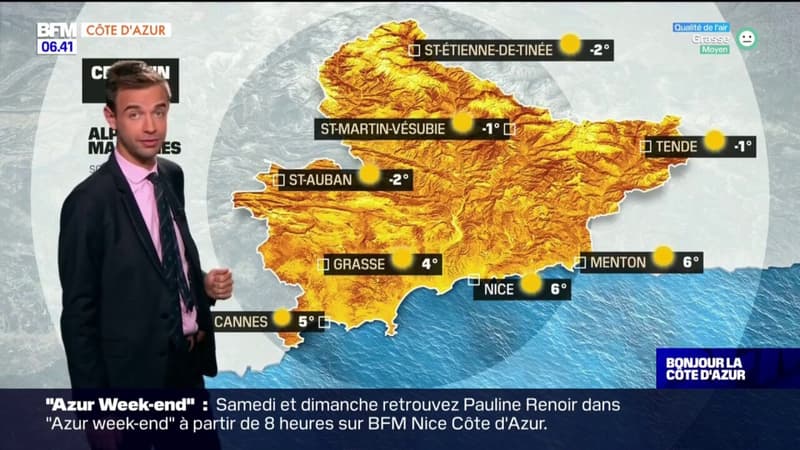 Météo Nice Côte d'Azur quelques gelées ce jeudi matin mais du soleil