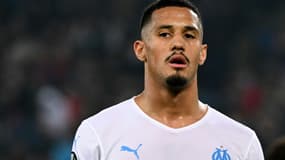 Le défenseur marseillais William Saliba, lors du 8e de finale retour de la Ligue Europa Conférence face à Bâle en Suisse, le 17 mars 2022