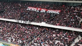 Banderole pendant Nice-PSG