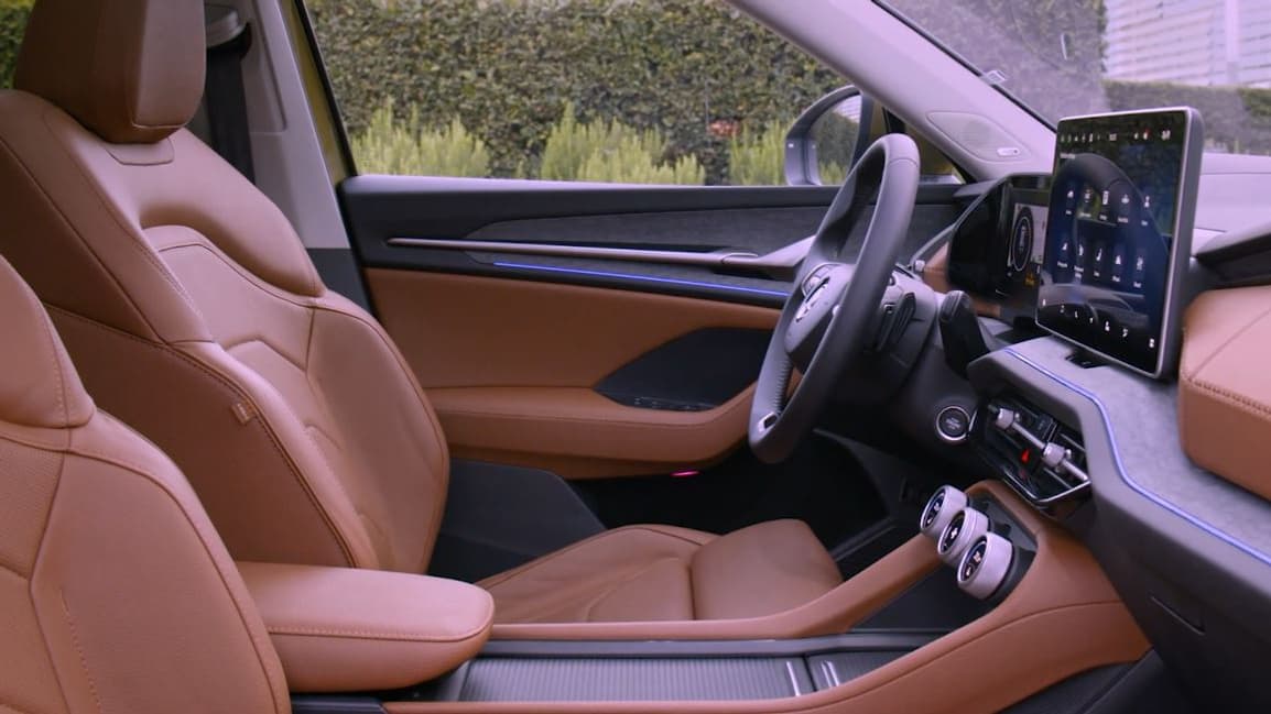 L'intérieur du Skoda Kodiaq de deuxième génération.