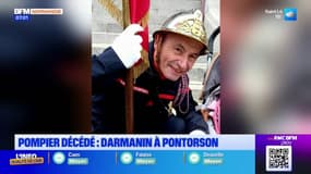 Gérald Darmanin à Pontorson pour rendre hommage au pompier mort