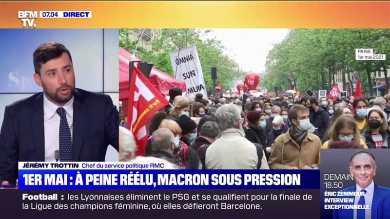 Mobilisation, revendications... Ce que va surveiller Emmanuel Macron en ce 1er-Mai