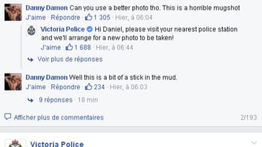 Recherché par la police australienne, il se plait sur Facebook de la qualité de la photo utilisée sur son avis de recherche.