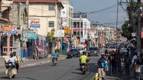 Une rue de Port-au-Prince le 12 avril 2021.