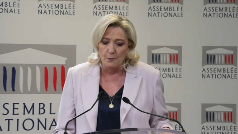 Marine Le Pen à l'Assemblée nationale le 22 mars 2023
