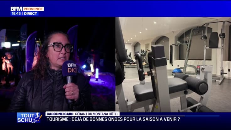 Caroline Icard, gérante du Montana Hôtel au Sauze, se dit "contente" des réservations pour le début de la saison