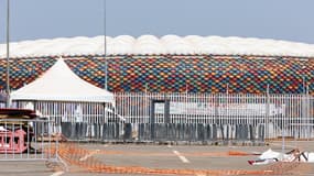 L'entrée du stade Olembé, où s'est produit une bousculade mortelle pendant la CAN
