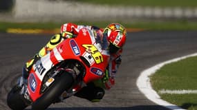 Valentino Rossi sur le tracé de Valence