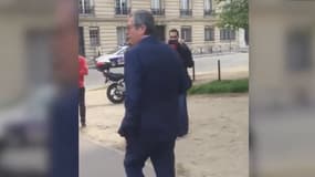 Patrick Balkany chahuté lors d'une manifestation contre la Loi Travail.