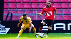 Amine Gouiri lors de Rennes-Metz, 13 août 2023