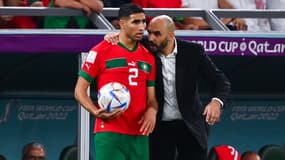 Maroc-Espagne : Achraf Hakimi et Walid Regragui