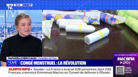 Congé menstruel: "Cette possibilité d'avoir un ou deux jours de congés pris en charge par mois" déclare Raphaëlle Rémy-Leuleu conseillère de Paris