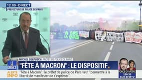 "Fête à Macron" : "Le dispositif que nous mettons en place est un dispositif d'ampleur", prévient le préfet de police