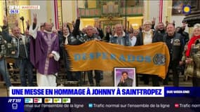 Une messe en hommage à Johnny Hallyday à Saint-Tropez