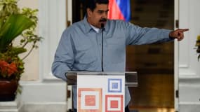 Le président vénézuélien Nicolas Maduro , le 4a vril 2018 à Caracas