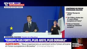 PFUE: "L'un de nos objectifs sera la mise en place du mécanisme d'ajustement carbone aux frontières", déclare Emmanuel Macron