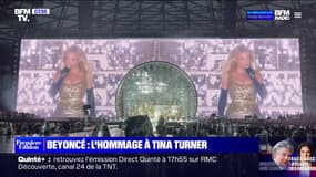 Les images de l'hommage de Beyoncé à Tina Turner lors de son concert au Vélodrome à Marseille