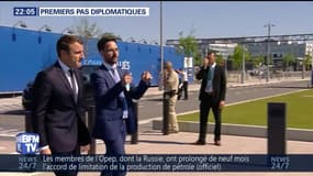 Premiers pas diplomatiques pour Macron