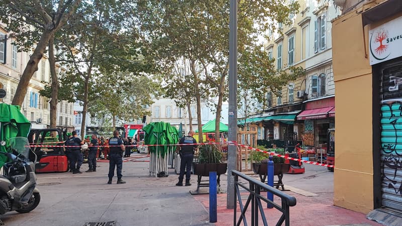 Marseille: un important incendie en cours rue d'Aubagne, un blessé léger